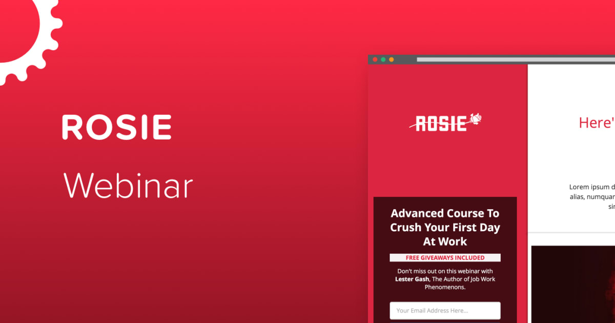 Webinar Funnel :: ROSIE