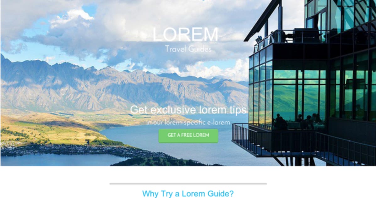 Opt in - Travel Guide / Explorer / Adventure Services / Physical Trainer - Unbounce Hack - By InVert Inc