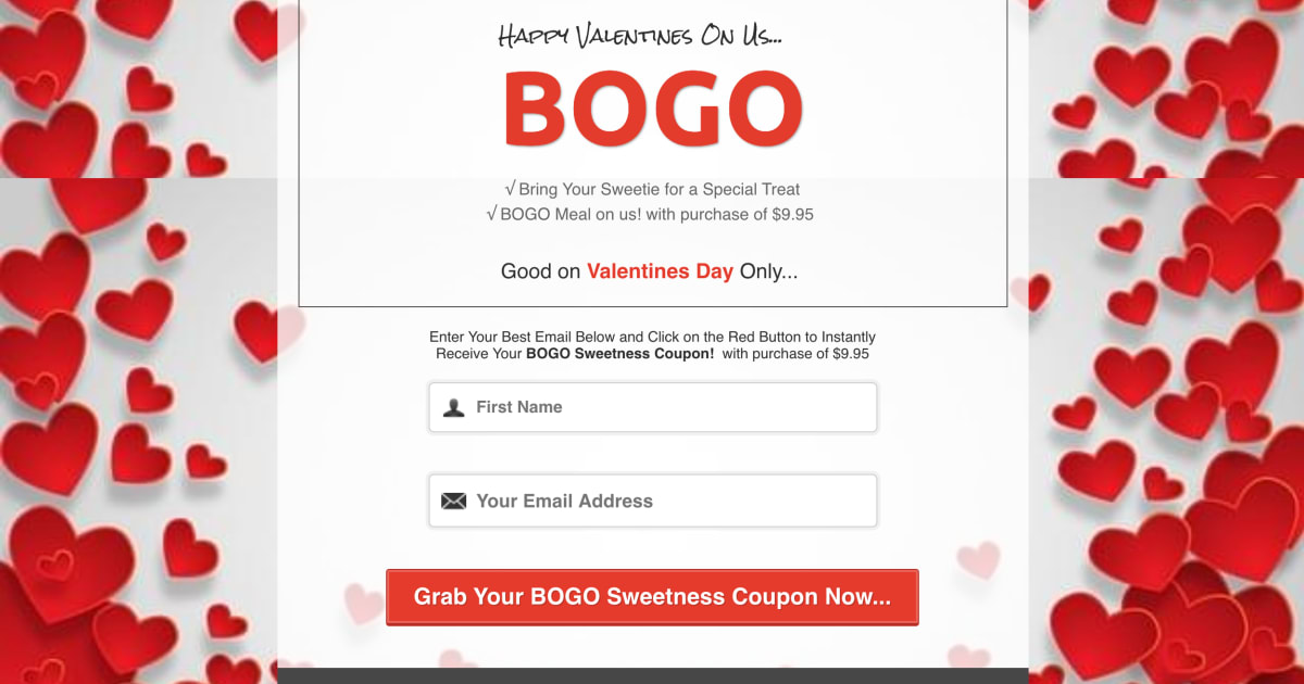 Valentines Day or Holiday Coupon