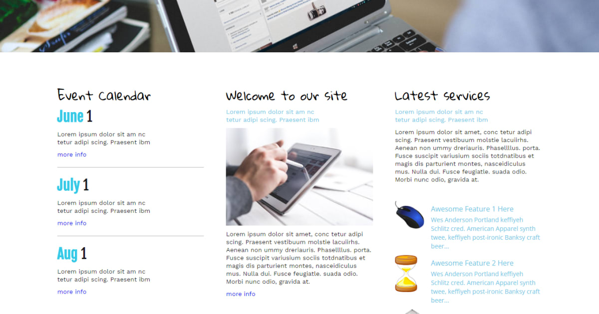 Gadgets / Electronics / Landing Page - Gadgets & Electronics Template 01