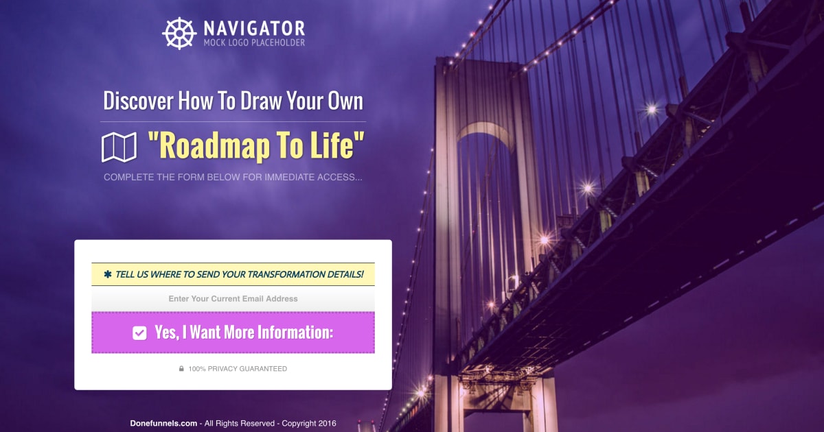 Roadmap To Life Optin Funnel
