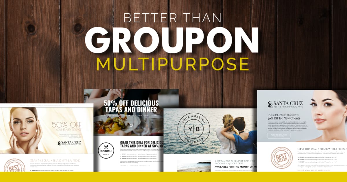 "Better Than Groupon Series" - Multipurpose  Promotion Funnel