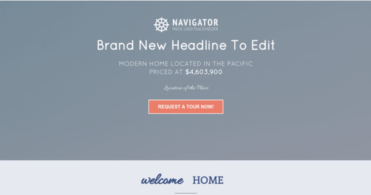 Opt in - Real Estate / Property / Open House v4 - Unbounce Hack - By InVert Inc