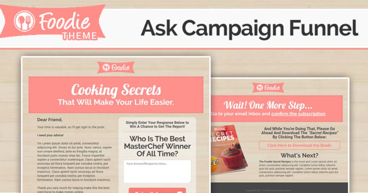 FOODIE | Ask Campaign Funnel