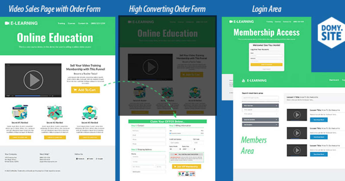 Video Training Membership Funnel by FunnelsHelper.com
