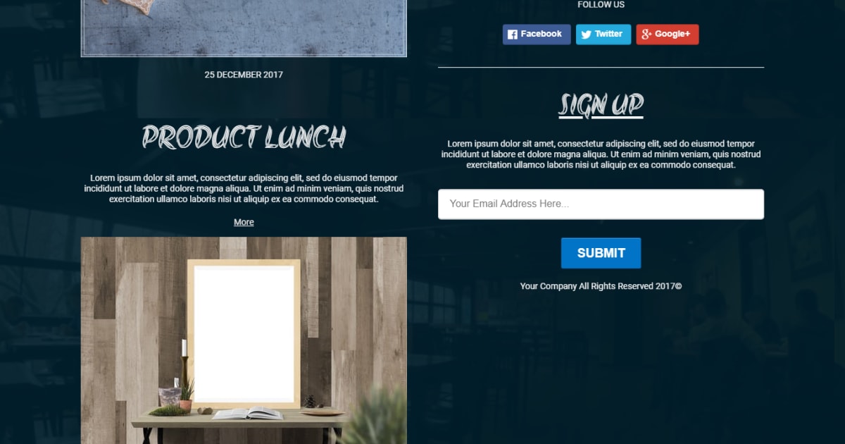 Food / Restaurant / Landing Page - Food & Restaurant Template 7