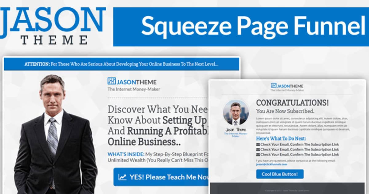 JASON | Squeeze Page Funnel
