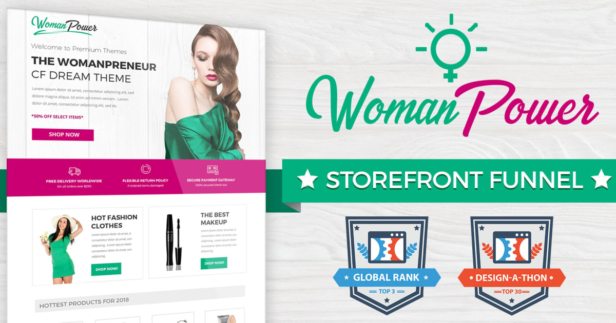 The Womanpreneur Storefront Funnel **BONUS** 3 Proven Email Sequences Included!!!