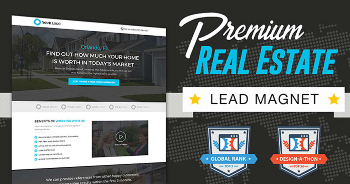 Real Estate Lead Magnet Funnel  **BONUS** 5 Step Email Sequence!