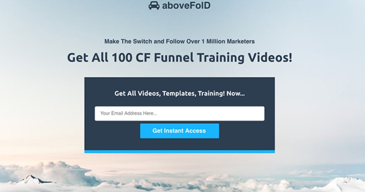 Above The Fold :: Lead Magnet Funnel 15 by FunnelsHelper.com