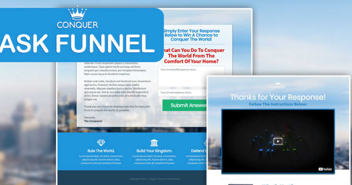 CONQUER | Ask Funnel