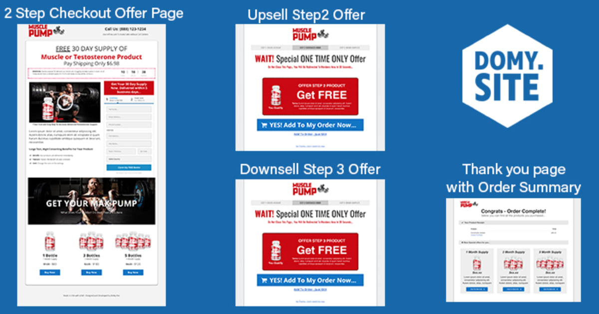 Muscle Two Step Tripwire Funnel Supplement - Free Trial Product Offer by FunnelsHelper.com
