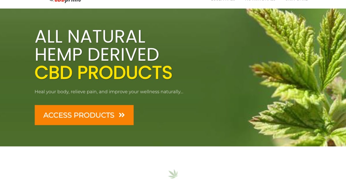 CBDPRIME Hemp Oil MLM Network Marketing Optin & Sales Page Funnel