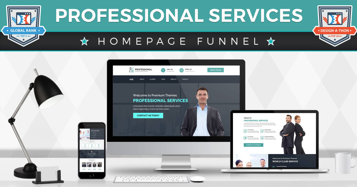 Professional Services/B2B Homepage Funnel **BONUS** Proven Email Sequence Included!
