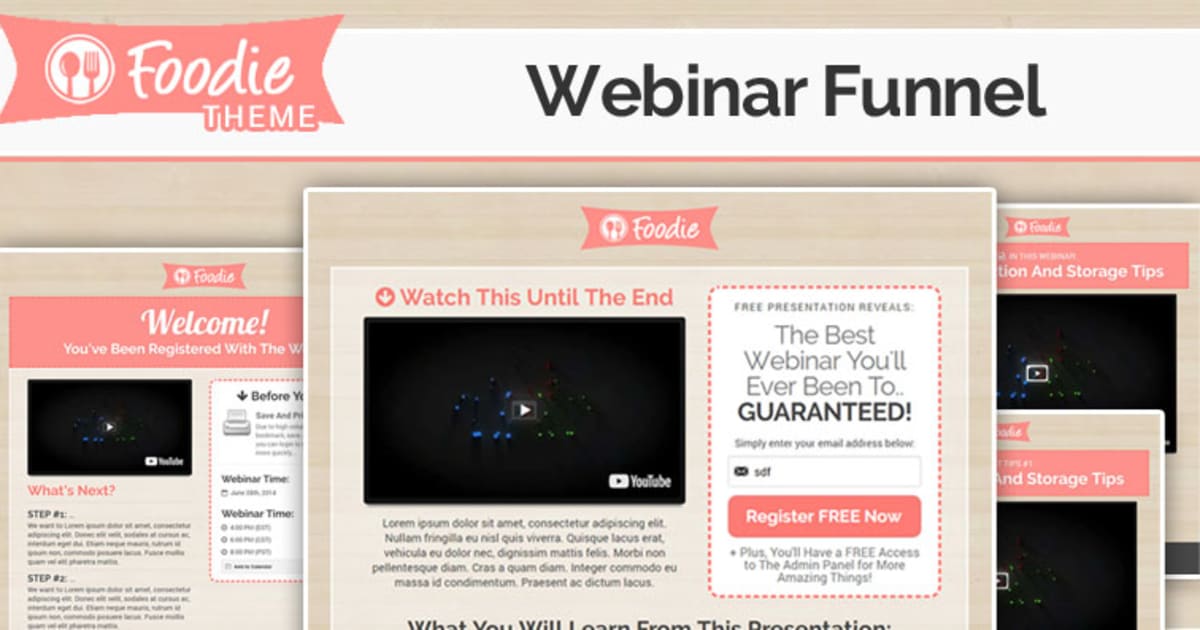 FOODIE | Webinar Funnel