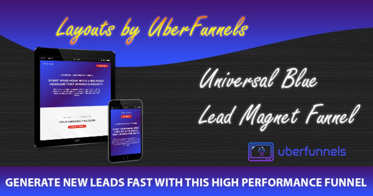 Universal Blue Theme Lead Magnet Funnel 