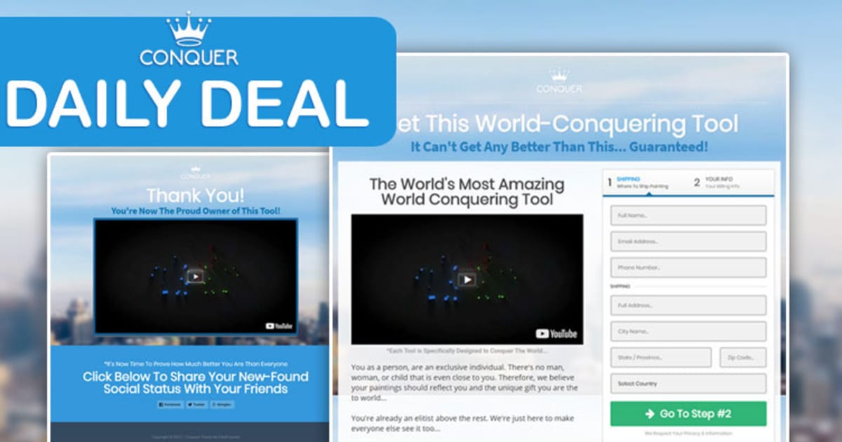 CONQUER - Daily Deal Funnel