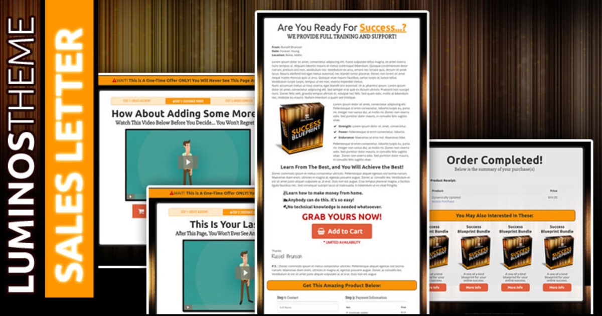 LUMINOS | Sales Letter Funnel