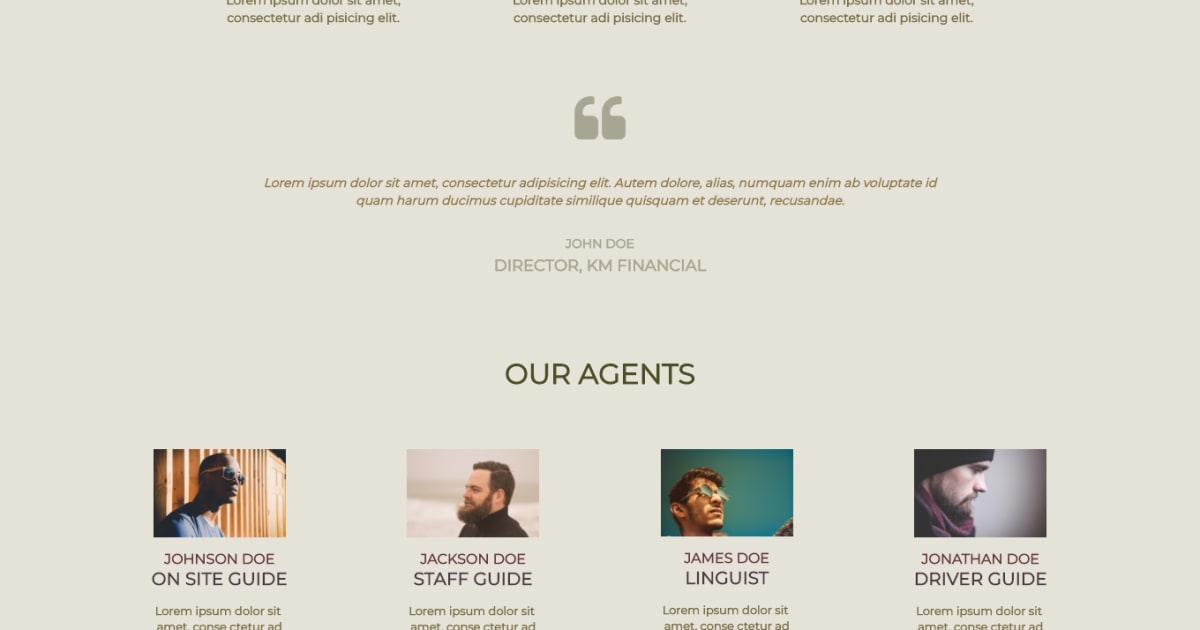 Travel / Sales Page- Landing Page Template - Event Template 02