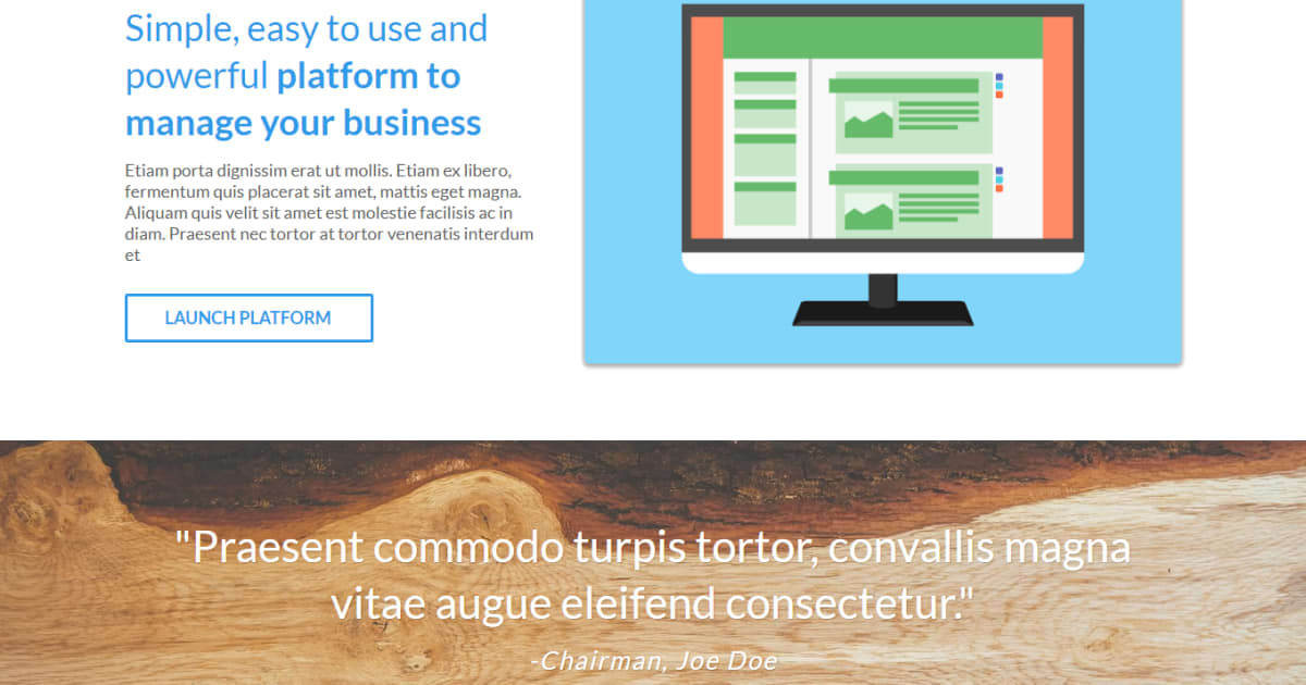 Traditional Business / Landing Page - Traditional Business Template 04