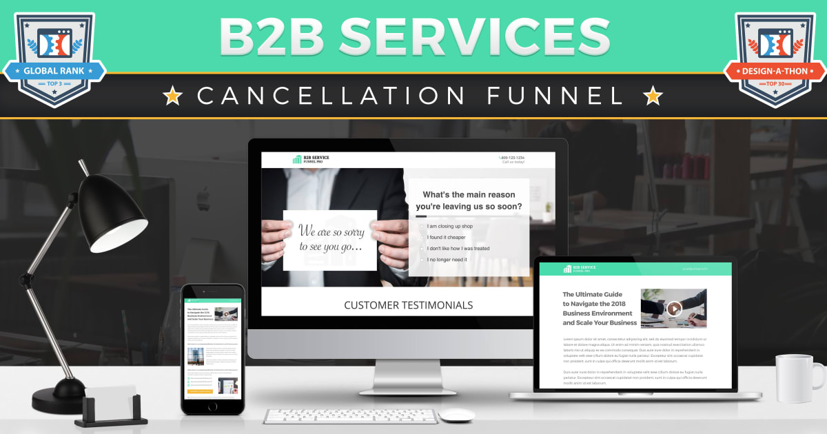 The Ultimate B2B Cancellation Funnel **BONUS** Proven 4-Step Email Sequence!