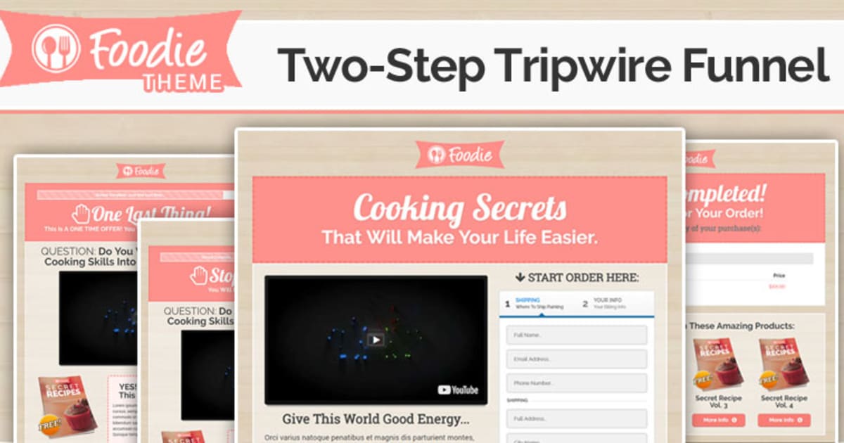 FOODIE | Two-Step Tripwire-Funnel