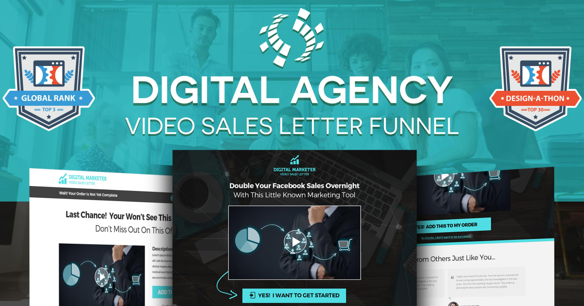 Premium Digital Agency VSL Funnel **BONUS** 3 Proven Email Sequences Included!!!