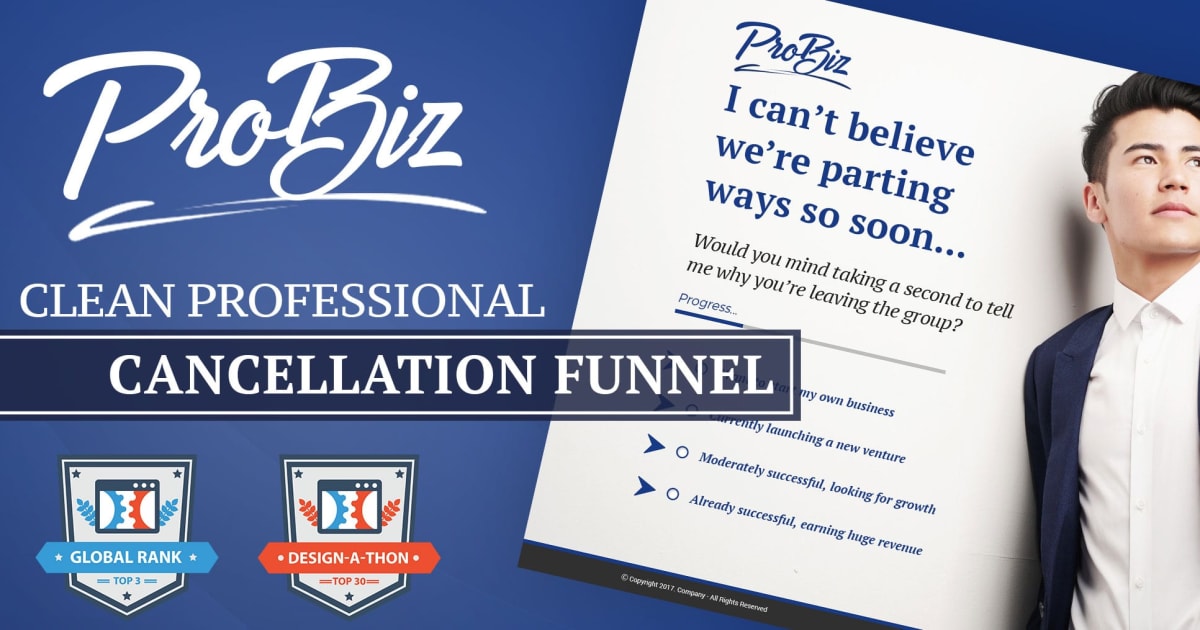 Professional Services Cancellation Funnel **BONUS** Proven 4-Step Email Sequence!