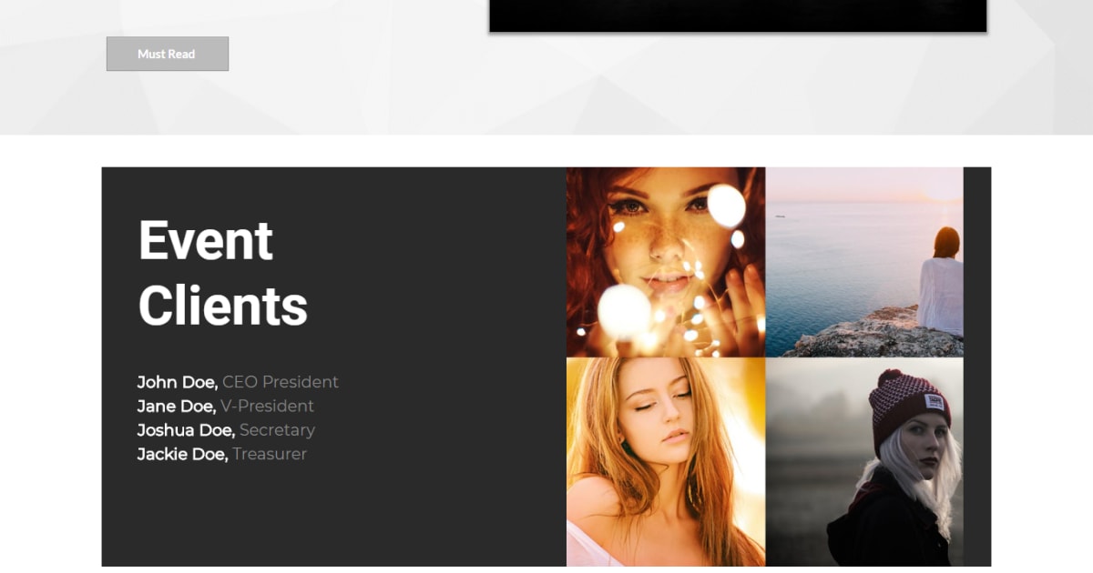 Events / Optin / Landing Page - Events Template