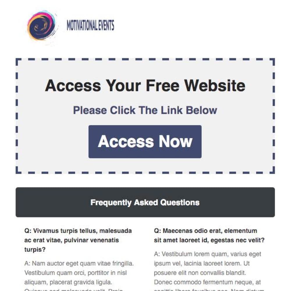 Step Three - The Email