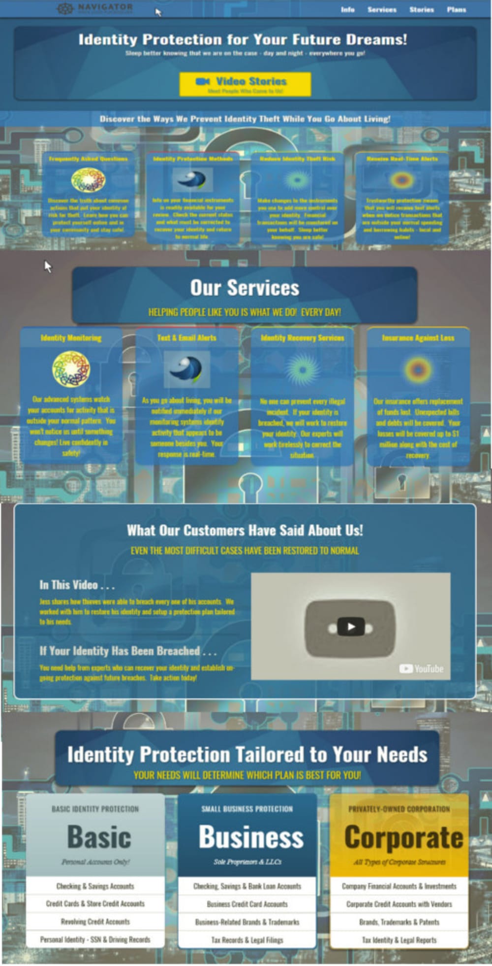 Identity Home Page