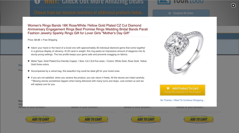 3.) SINGLE PRODUCT PAGE