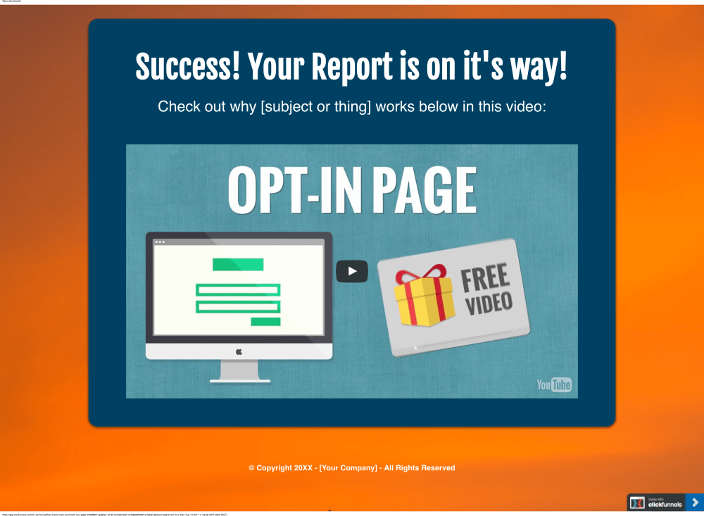 Thank You Page