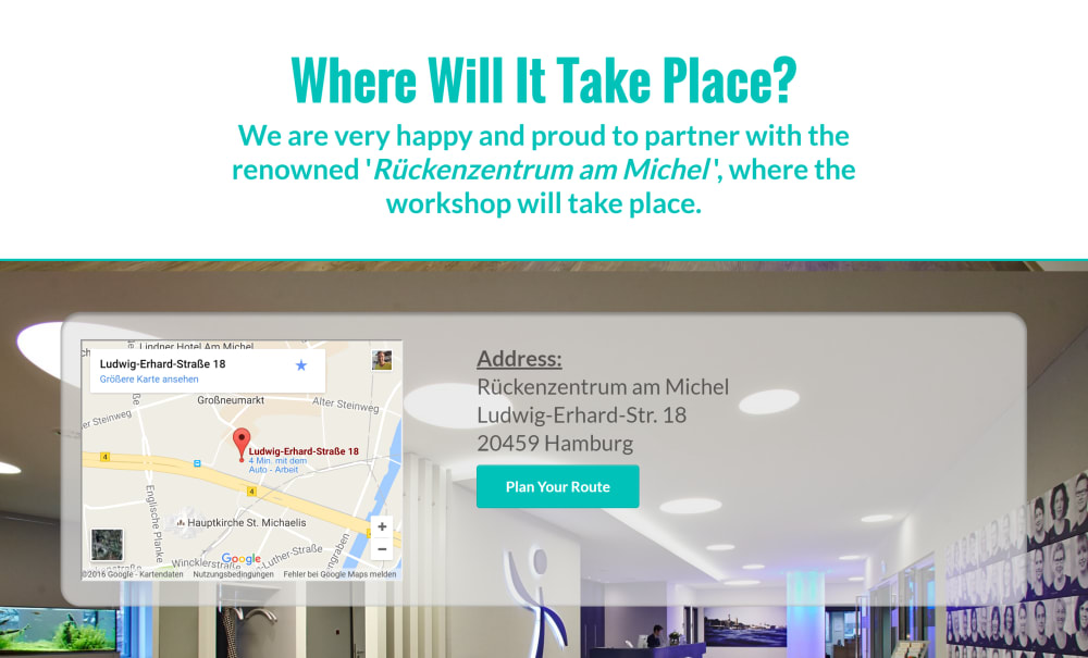 Sales Page - Location Section