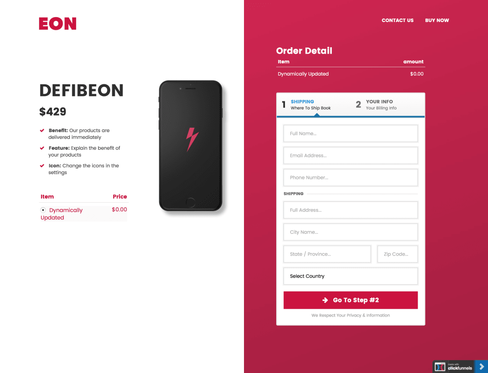 Sales Page