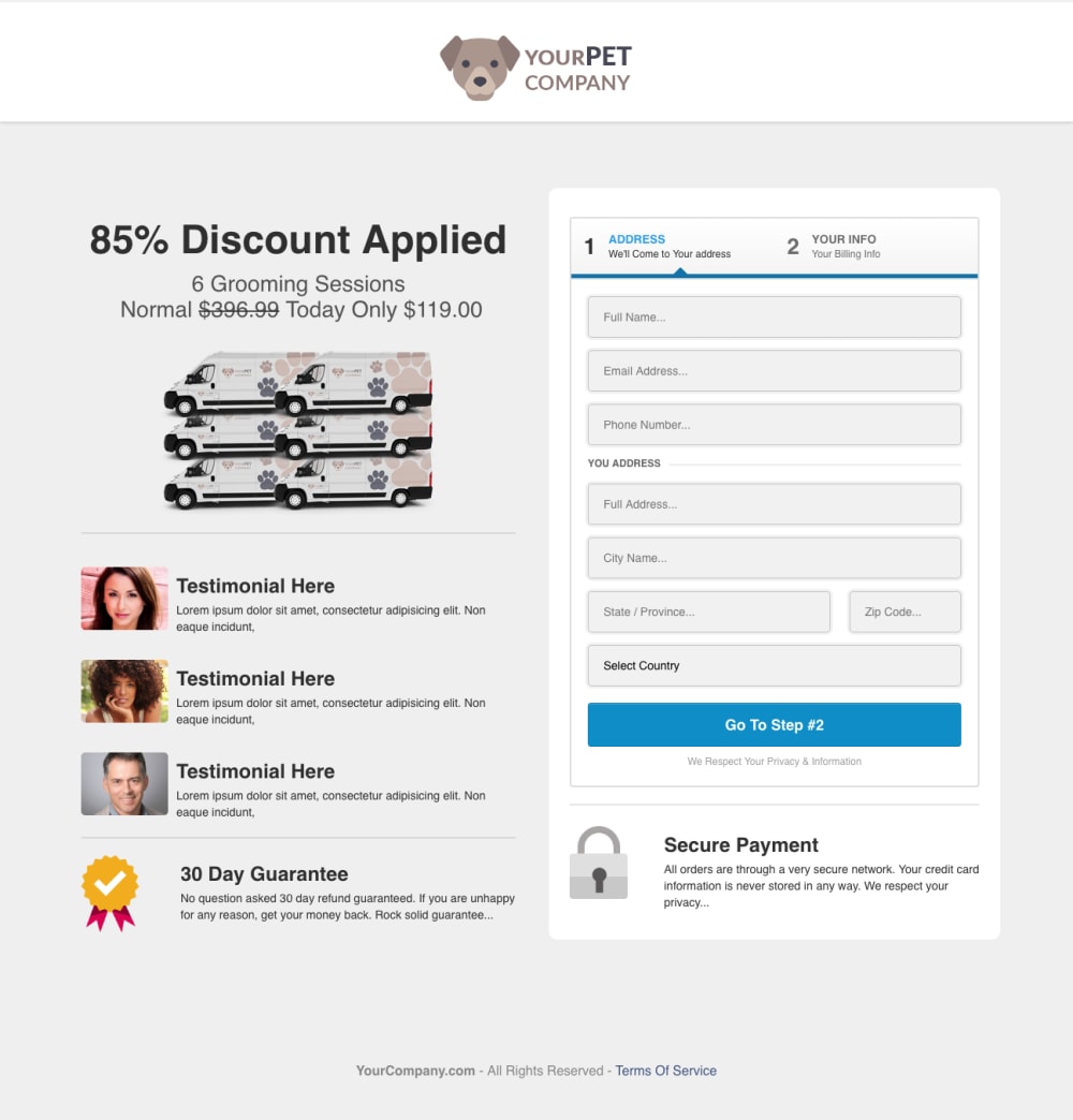 Custom Checkout Page
