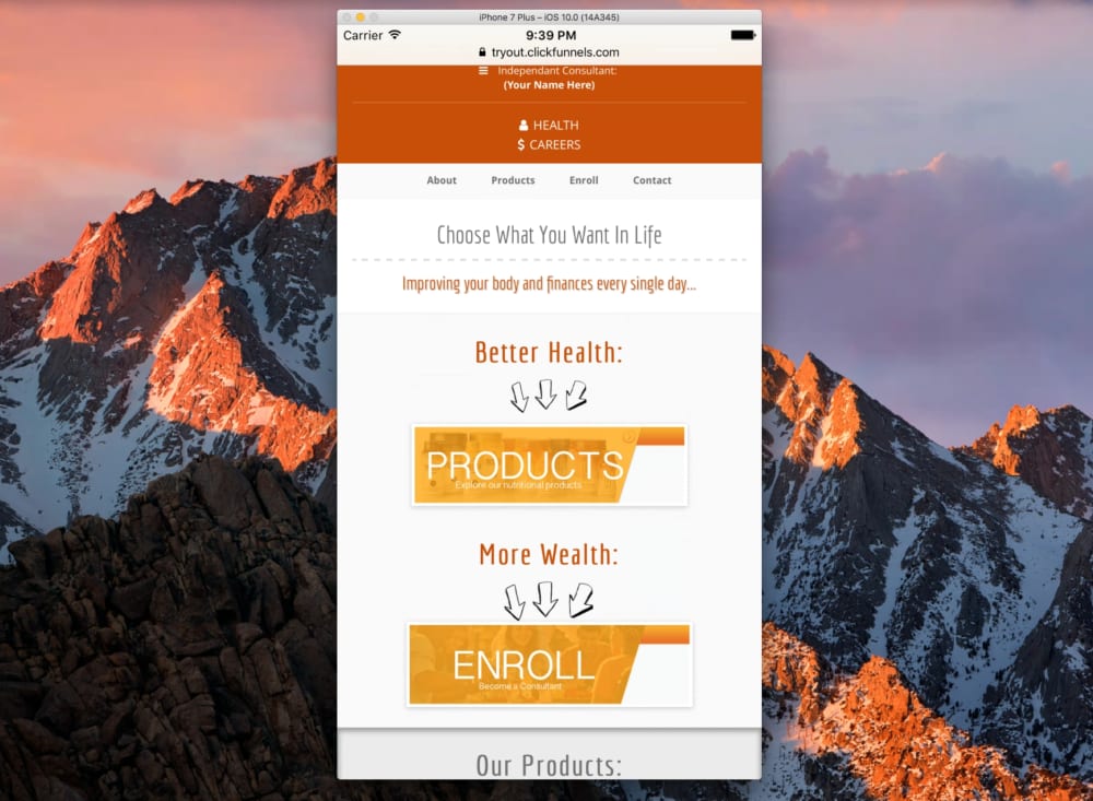 Health And Wealth Thank You Page (Mobile) 