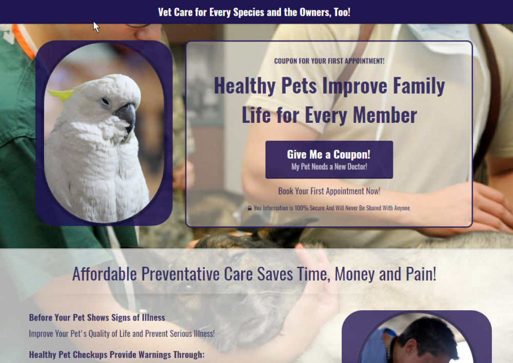 Dog Vet Optin