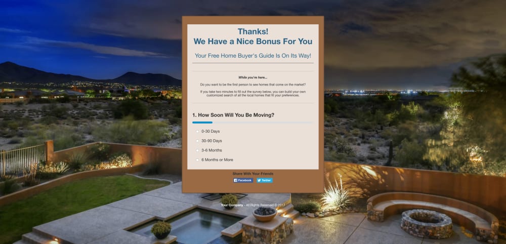 Thank You - Survey Page