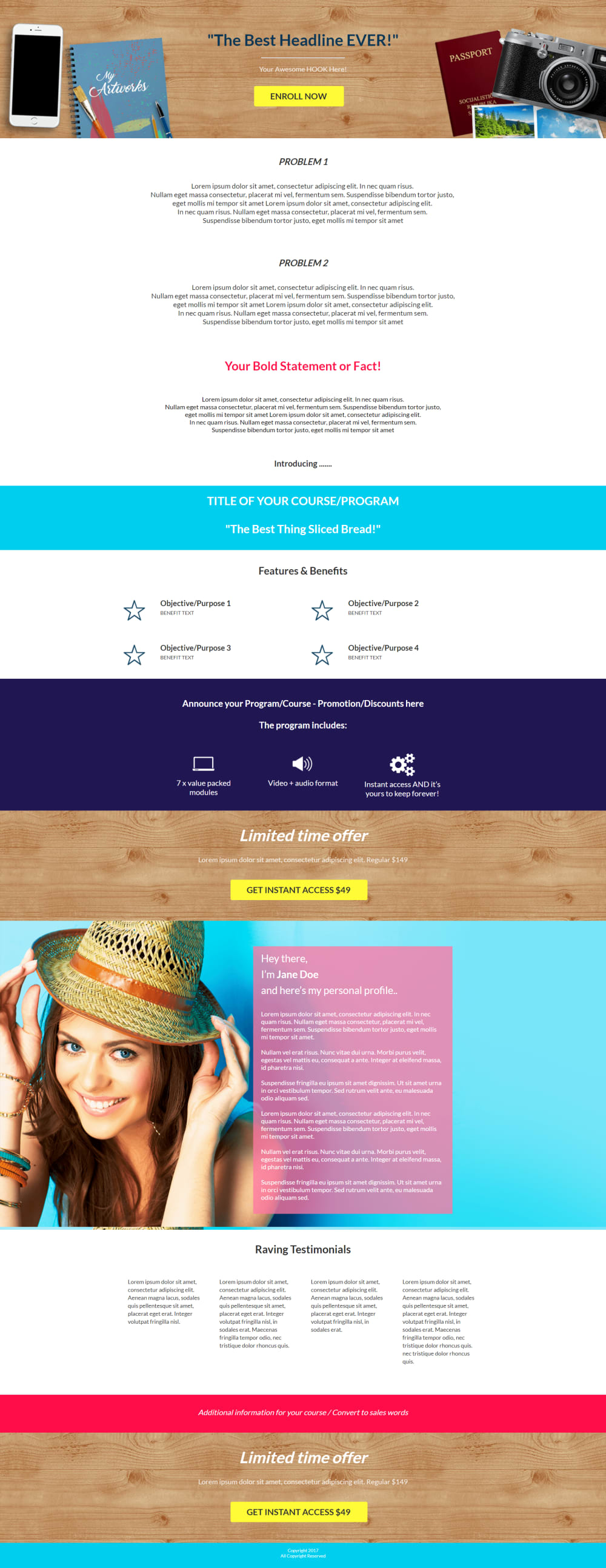 Sales Page