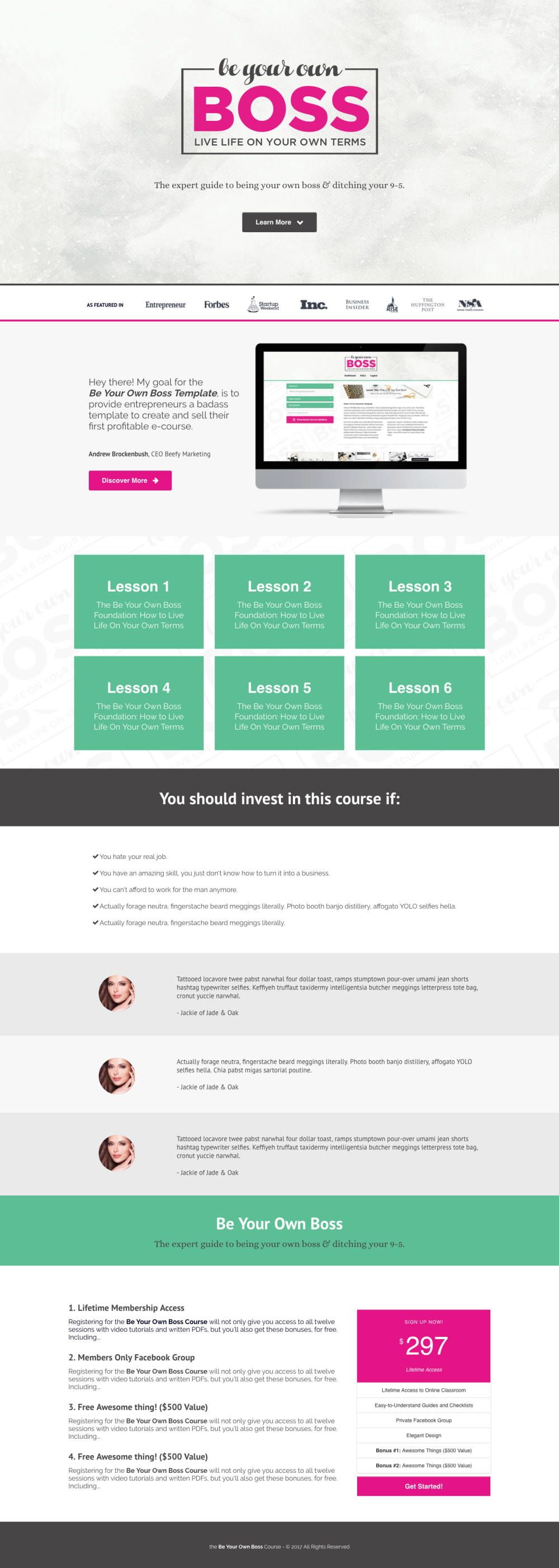 Sales Page