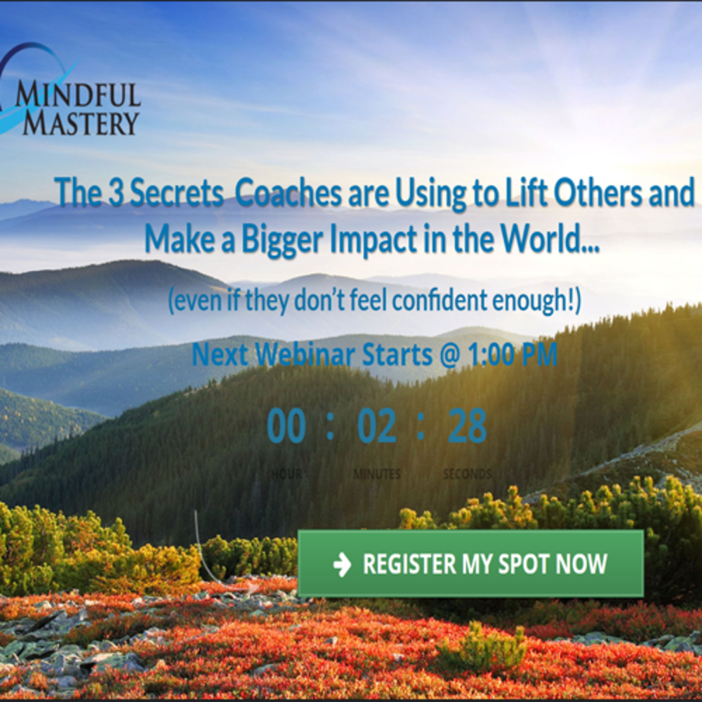 Webinar Registration Page