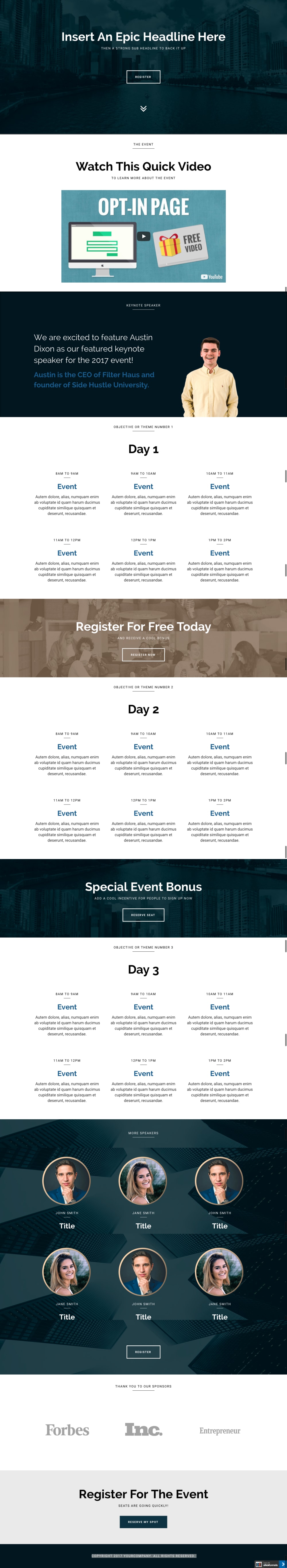 Presell Page