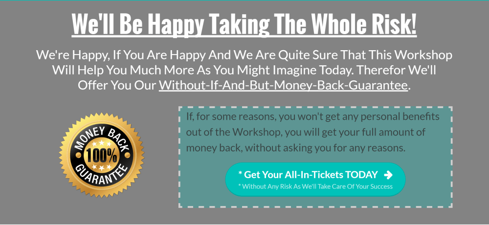 Sales Page - Guarantee Section