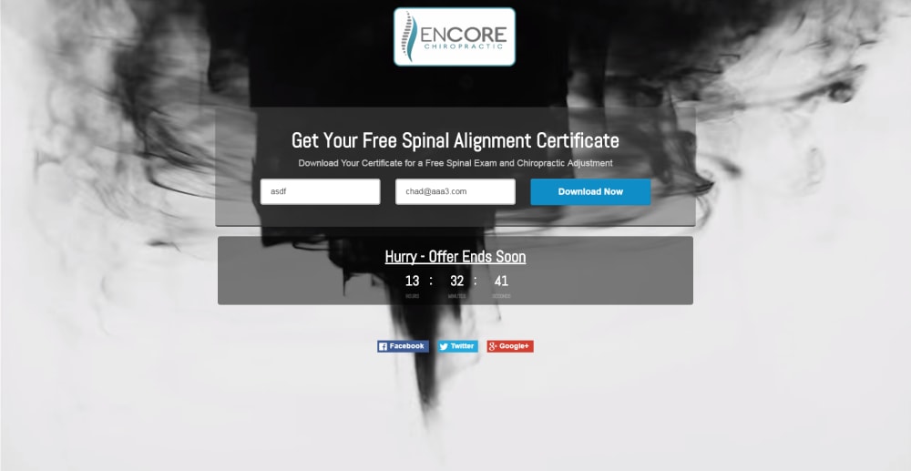 Landing Page Option 2