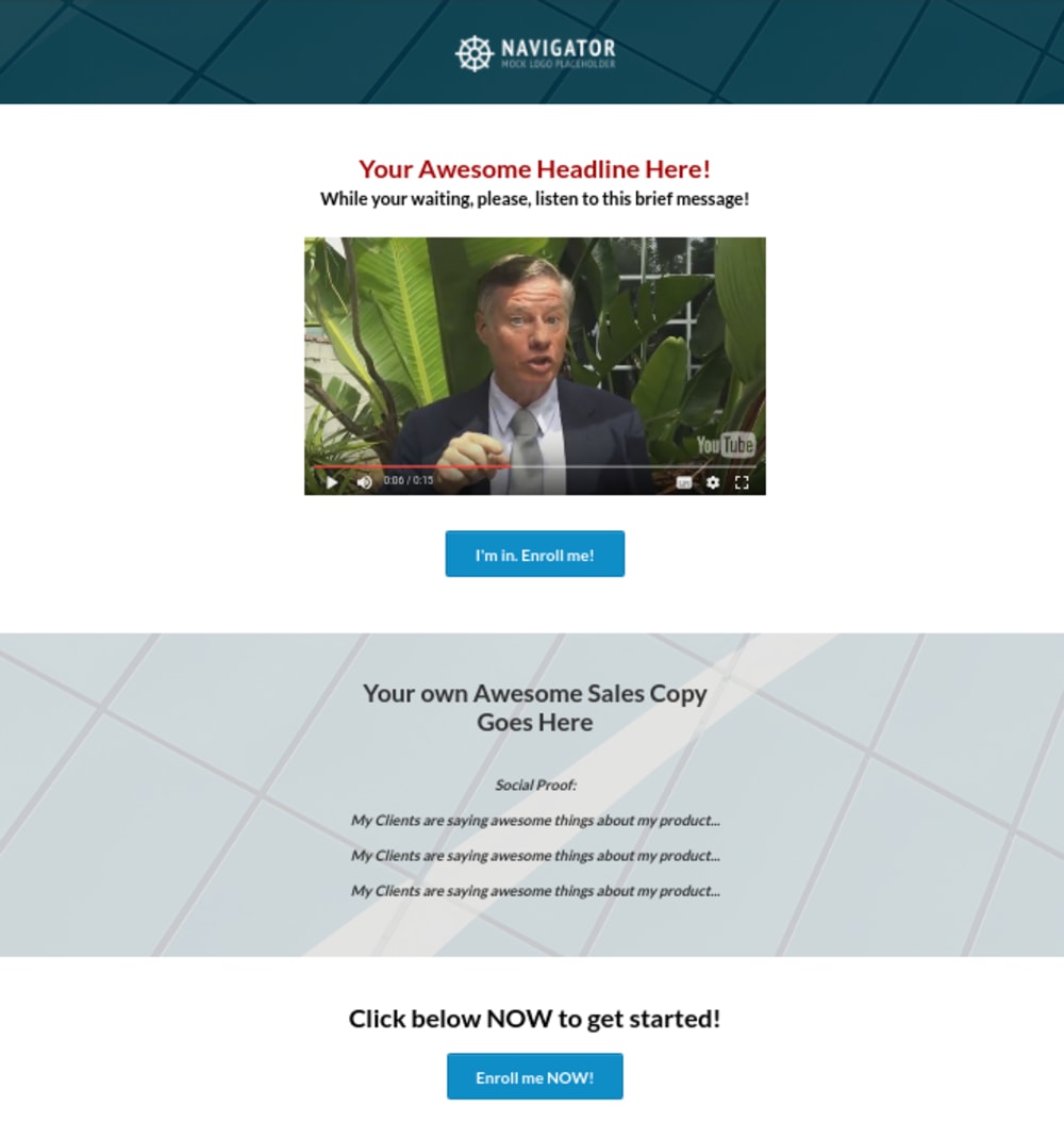 Sales Page Screen Shot