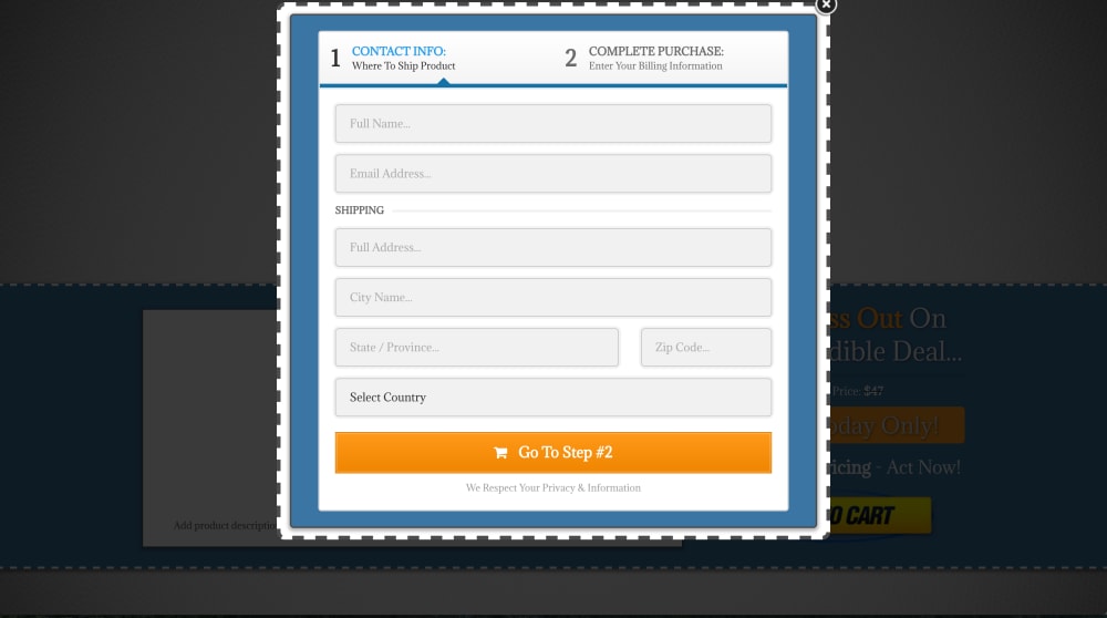 2.) ORDER FORM