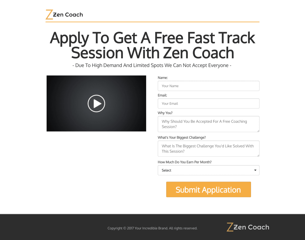 Application Page