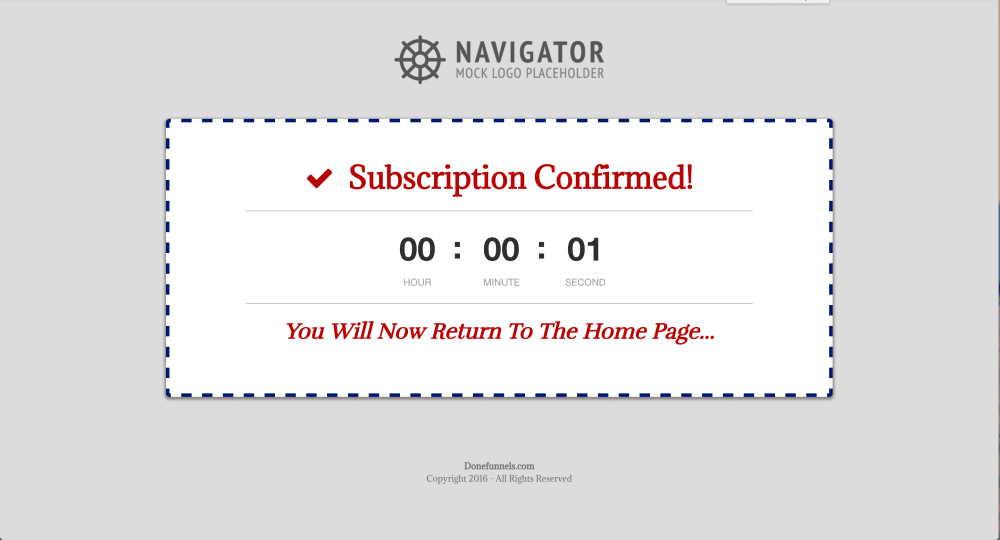 Blog Thank You Page (Desktop)