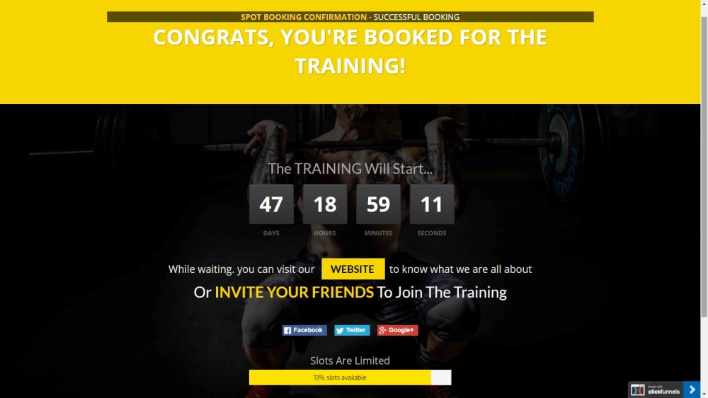 Webinar Confirmation